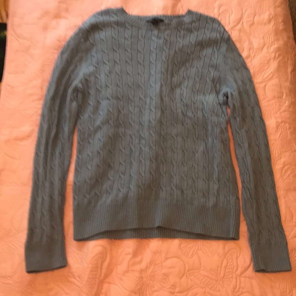 Lands' End blue knit sweater ✭٭*